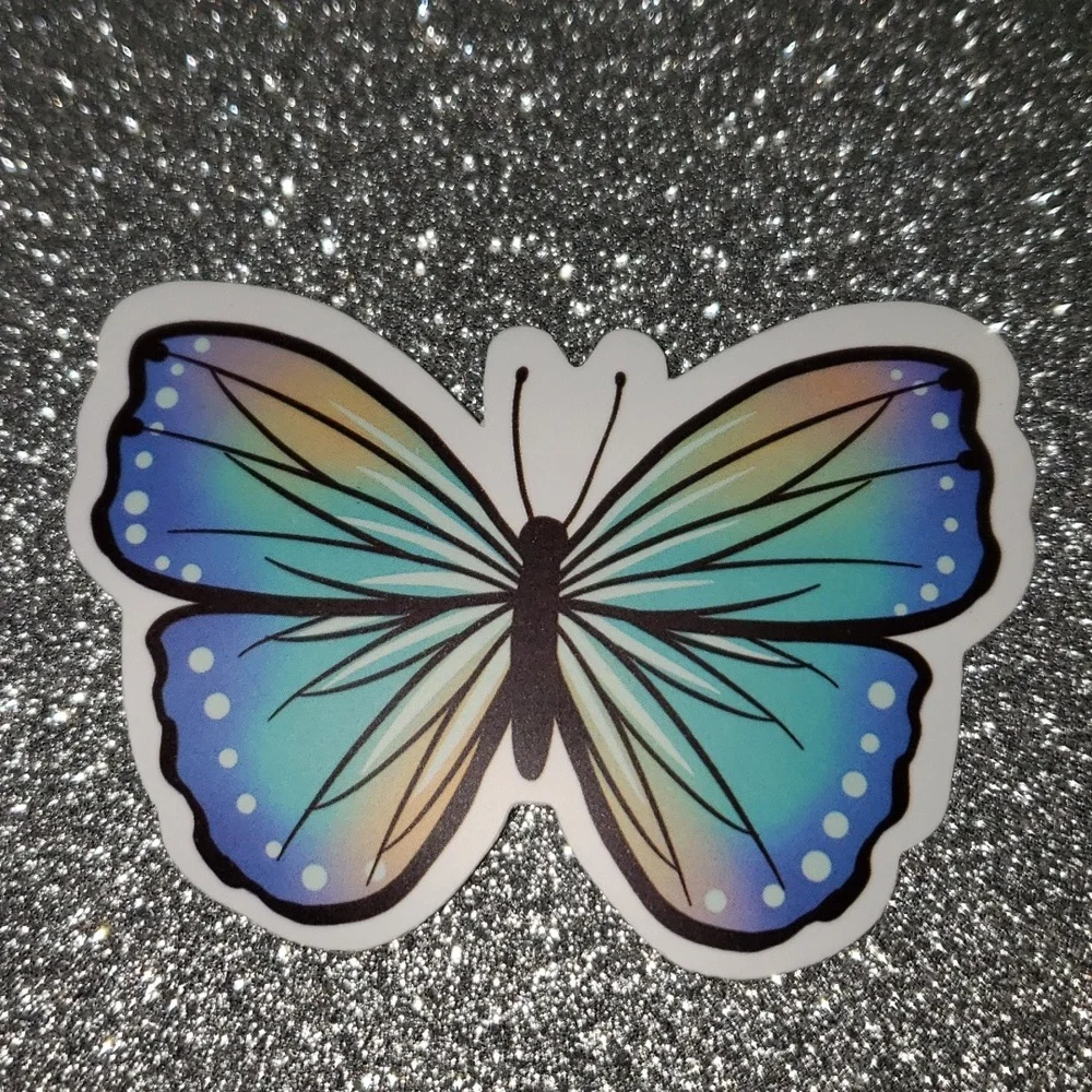 NATURE WATERPOOF Sticker Butterfly - Picture 1 of 7